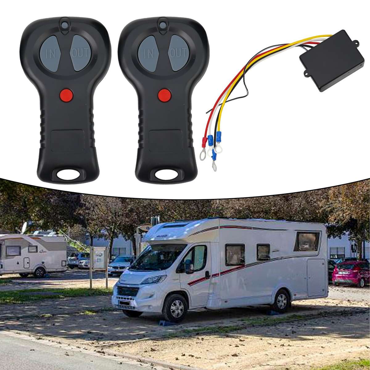 Reliable 12V Wireless Electric Winch Remote Control Kit For Off Road Trucks