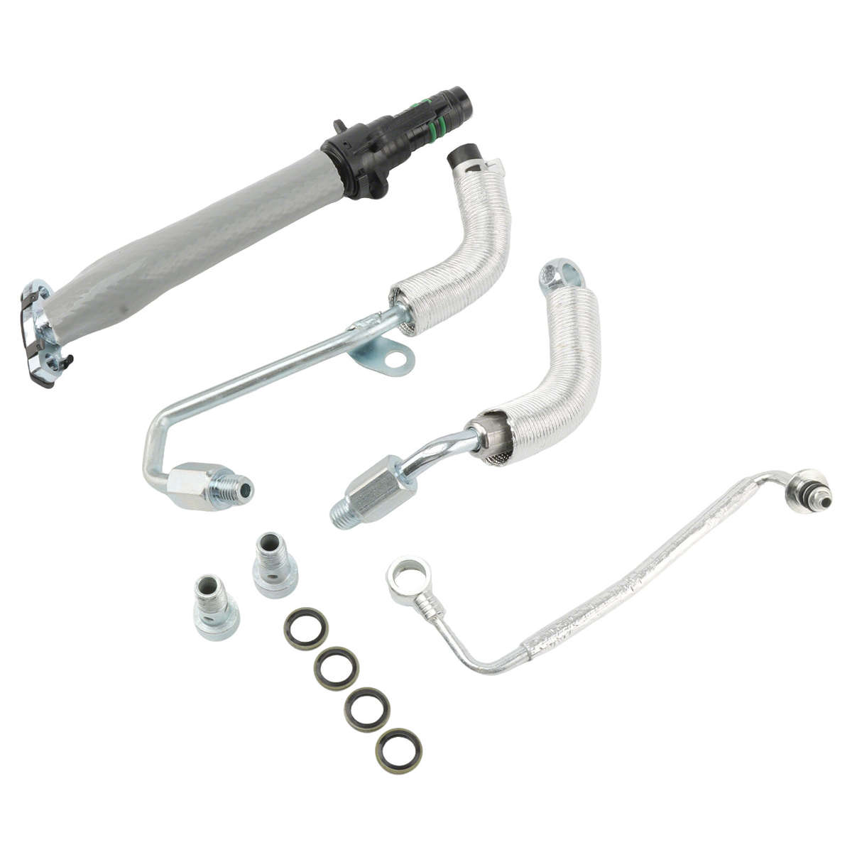 4Pcs For Cruze Sonic Trax Encore 1.4L Turbo Oil Return Drain & Oil Feed Pipe Kit