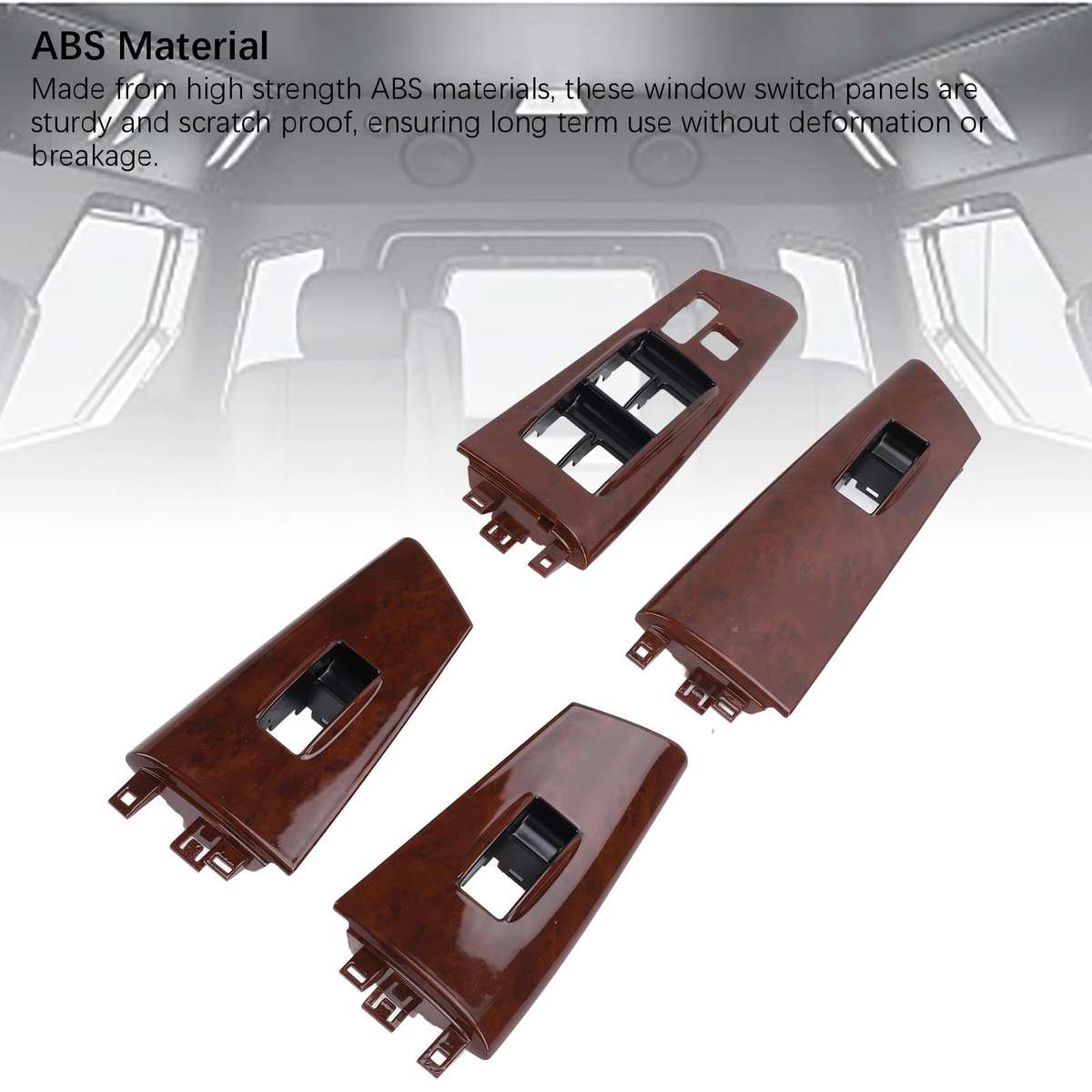 4pcs Window Switch Panel Set Front Rear Left Right Door Window Control Switch