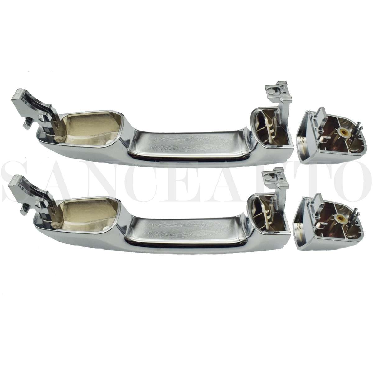 2pcs Rear Left + Right Outer Door Handles For 10-16 Toyota 4Runner Lexus GX460