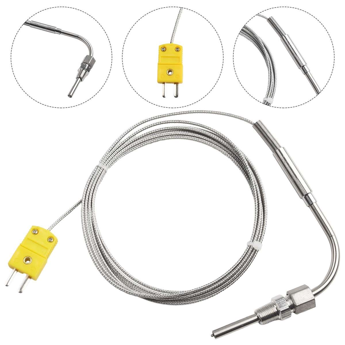 EGT K-Type Thermocouple Exhaust Probe High Temperature Sensor Controllers Thread
