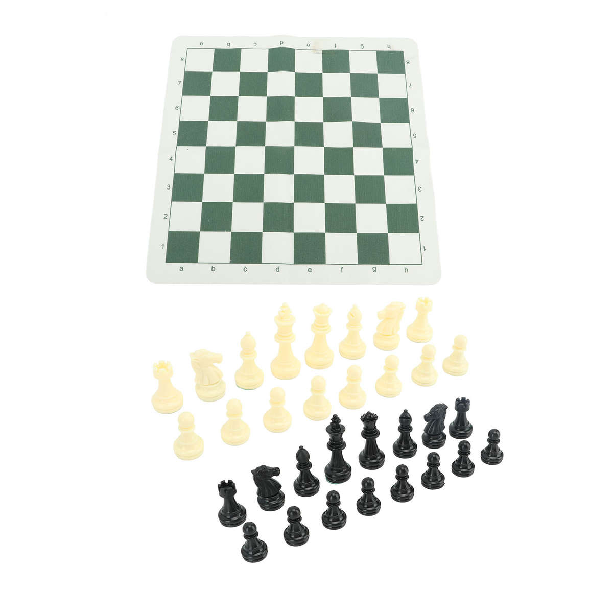Portable Chess Set Travel Chess Board Game Set Imitation Leather PU Checker CH