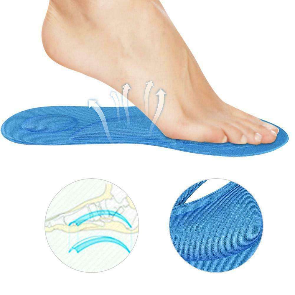 Orthotic Insoles Flat Feet Arch Support Memory Foam Shoes Insert Pad Comfor CW