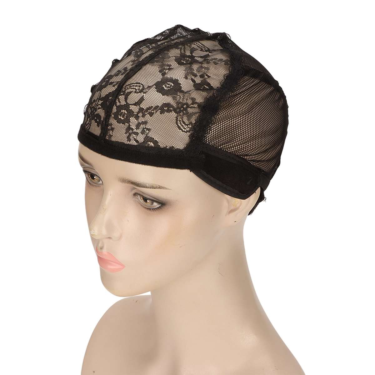 3Pcs Wig For Making Wigs With Elastic Band Nylon Breathable For Women C CHW