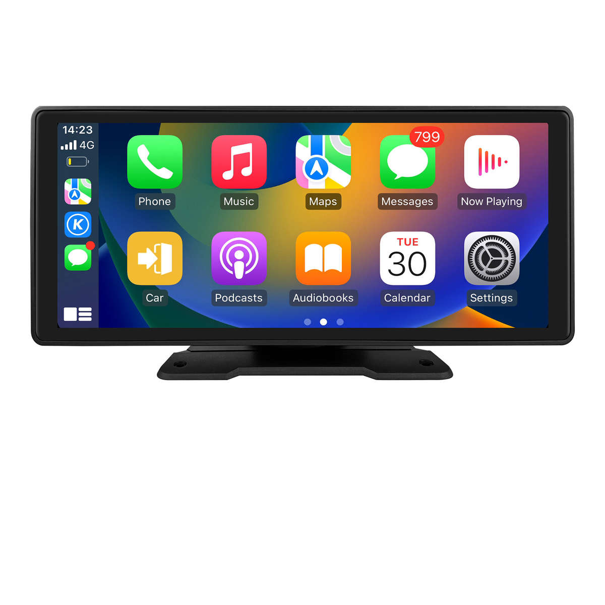 Wireless Apple Carplay Android Auto Portable 10.26" Car Stereo GPS Navi Radio FM