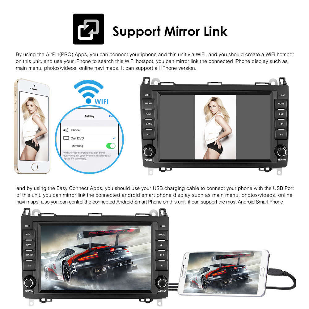 Android 10 Head Unit GPS Car Radio For Mercedes Benz Sprinter Viano CarPlay SWC