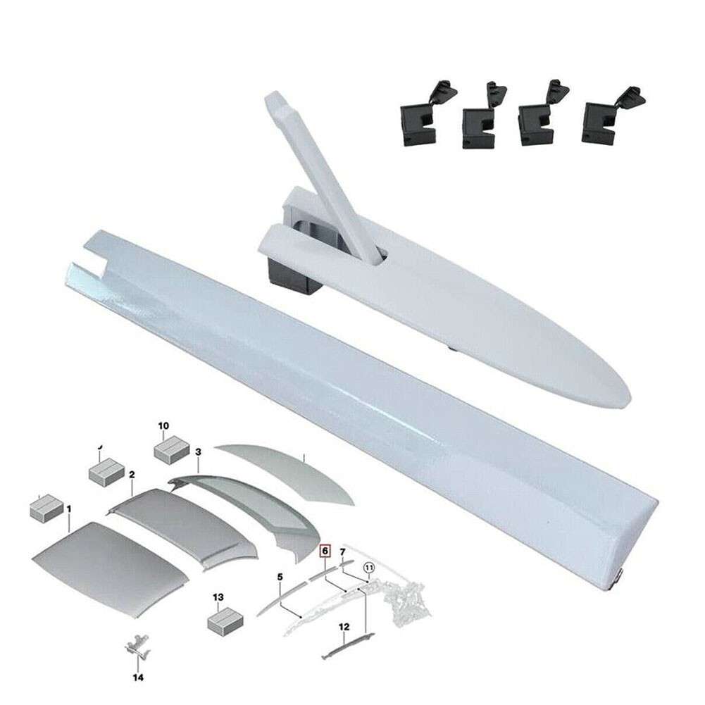 Pack Of 6 Right Convertible Roof Top Hinge Cover For 320i,428i,430i