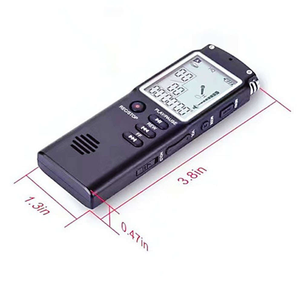 Professional USB Dictaphone Voice Recorder With WAV MP3 Player Functionality