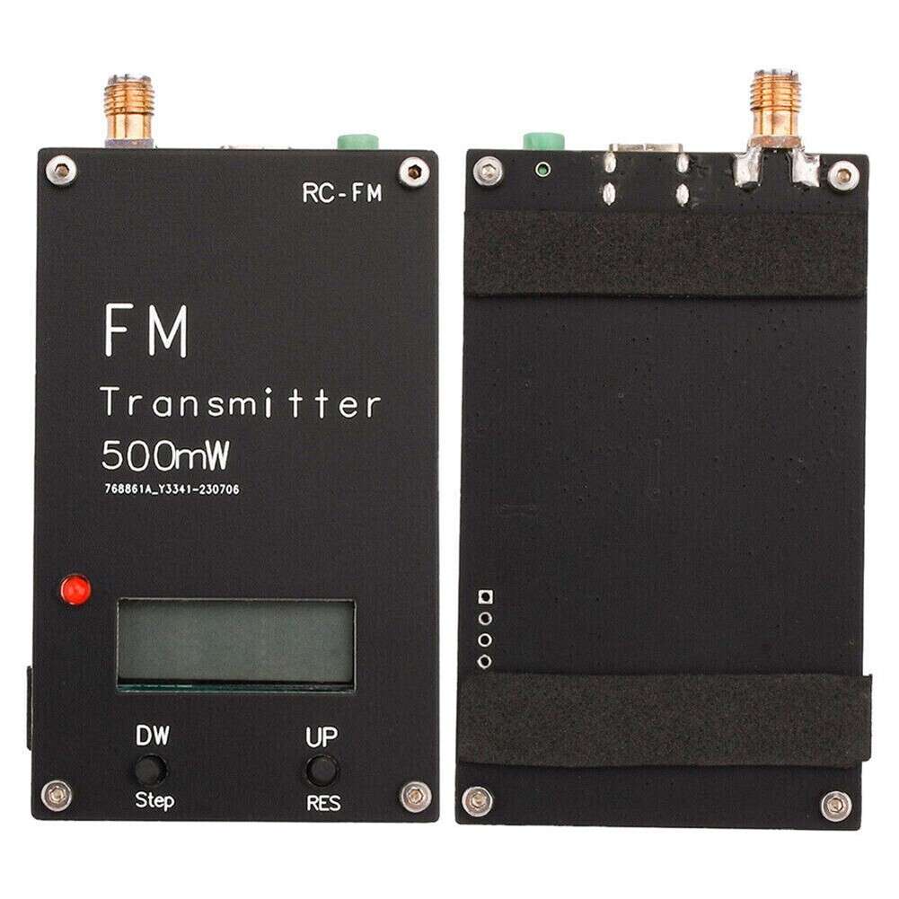 FM Stereo Transmitter With Adjustable Frequency For Devices