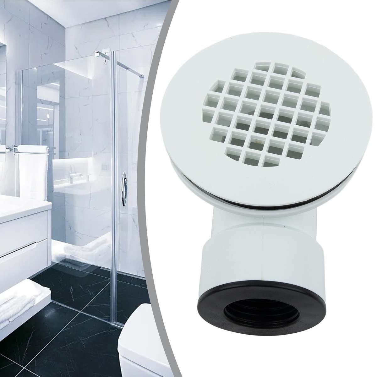 Shower Drain Anti-odour Plugs For 1.5 Inches Pipe Good Sealing Low Profile