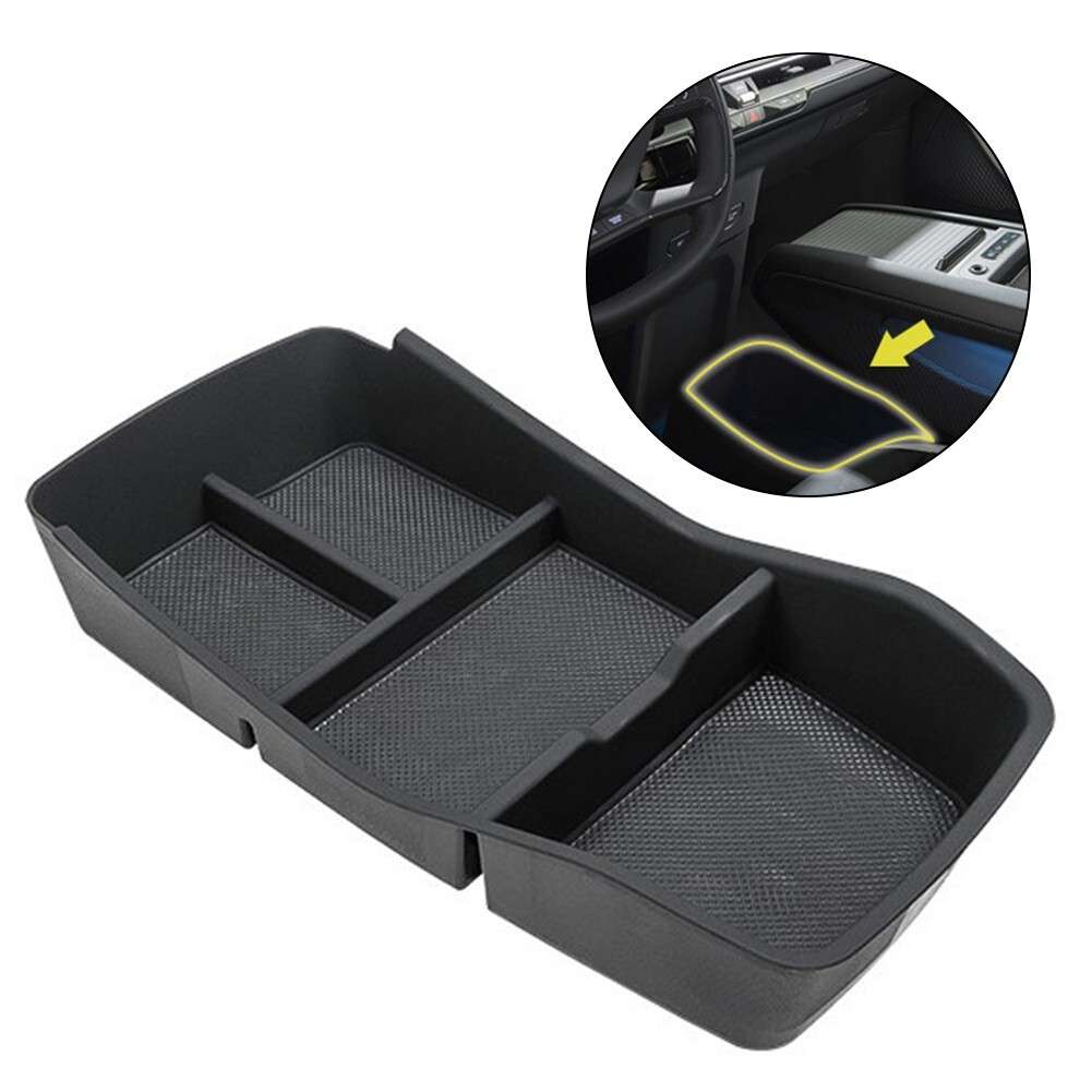 For Kia EV9 Car Central Control Storage Box Armrest Organizer Phone Holder Tray