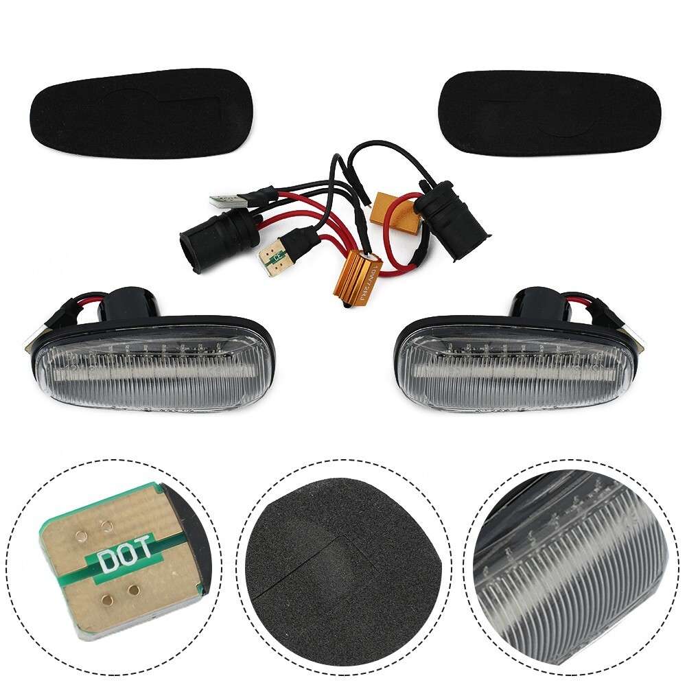 1 Pair For STS 05-11 Fender Side Marker Light 12V LED Turn Signal Lamp