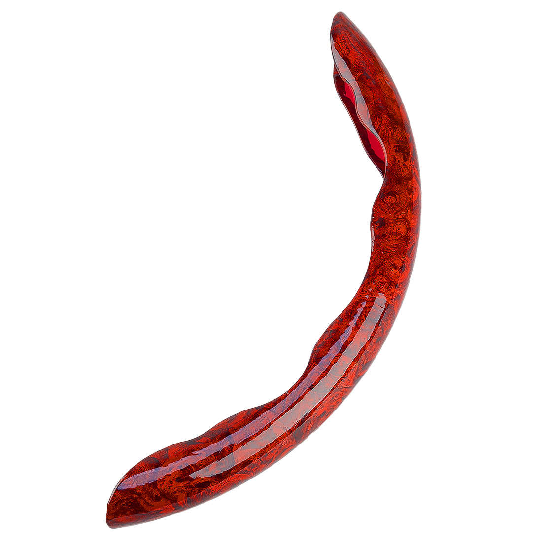Red Wood Grain Texture Universal Car Steering Wheel Cover Anti-Slip yw