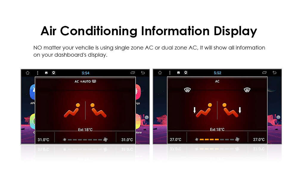 10.1'' Android 10 Quad-Core Car Stereo Radio WiFi GPS for Honda Accord 2003-2007