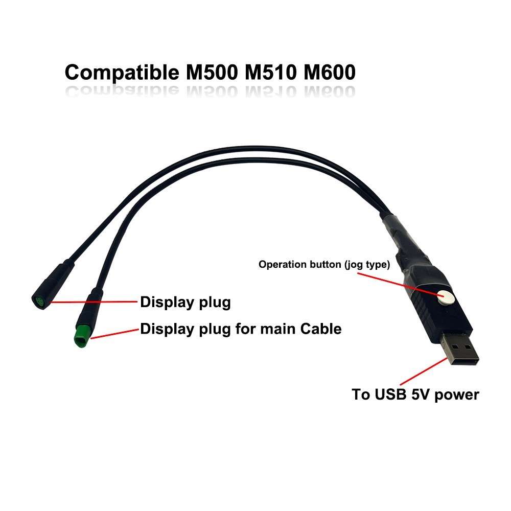 CAN Protocol USB Cable For For Bafang Electric Bikes M400 M500 G330 G521