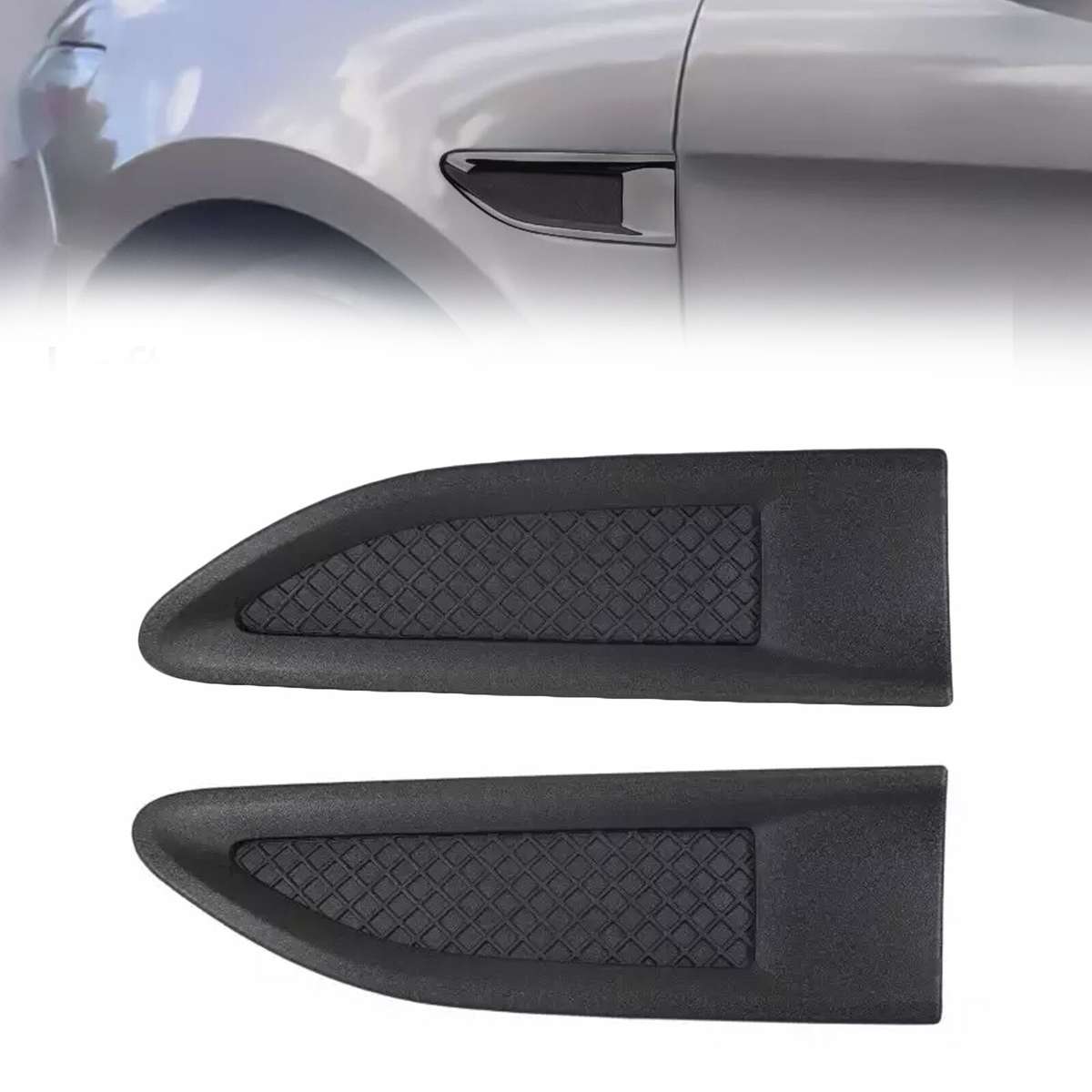 Pair Of Front Mudguard Vent Molding-Inserts For Ford For Taurus 2013-19