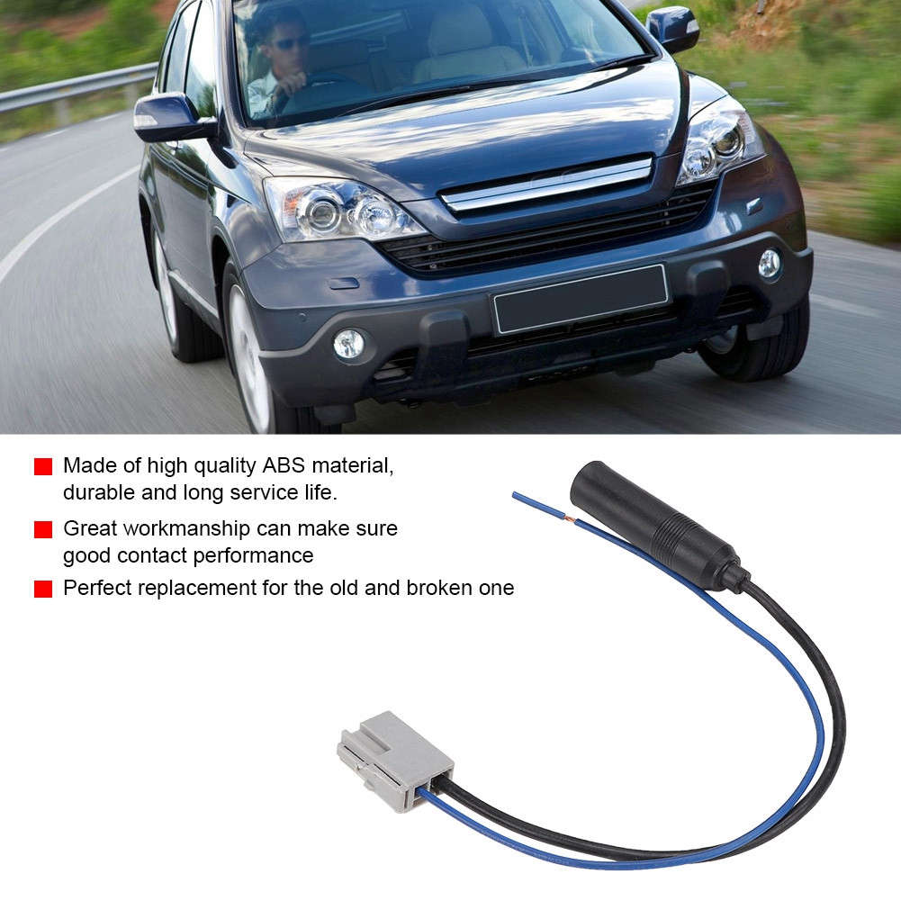 ABS Car CD Player Radio Antenna Adapter Male Cable Accessory Part For CRV City