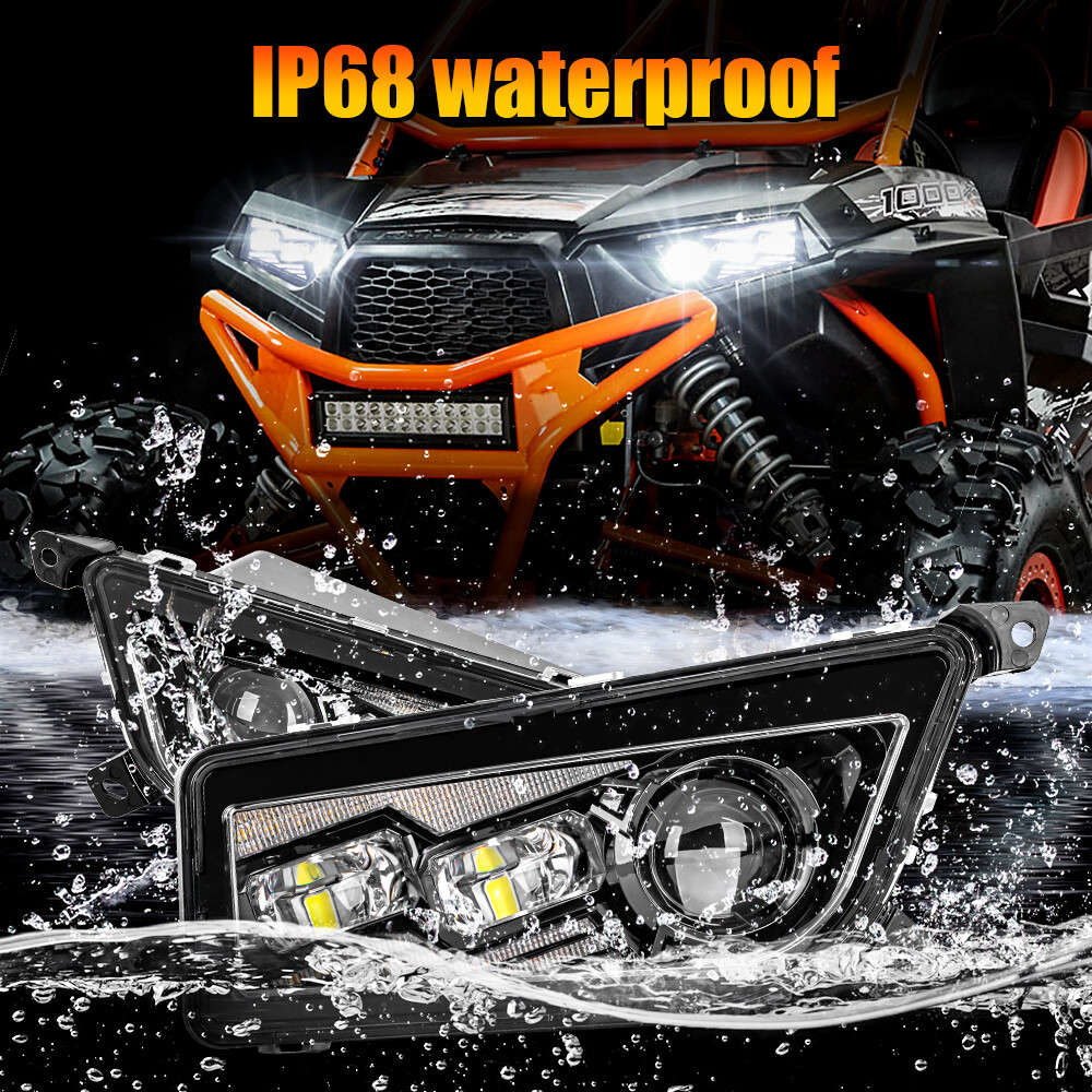 for Polaris RZR XP 1000/4 1000/XP Turbo/Turbo S /4 turbo /900 LED Headlight