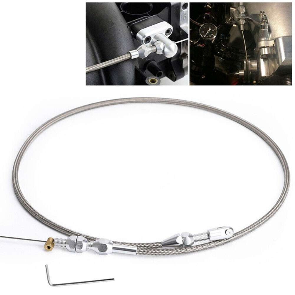 High-Quality Throttle Cable Kit Stainless Steel For LS Engine 4.8/5.3/6.0L,9