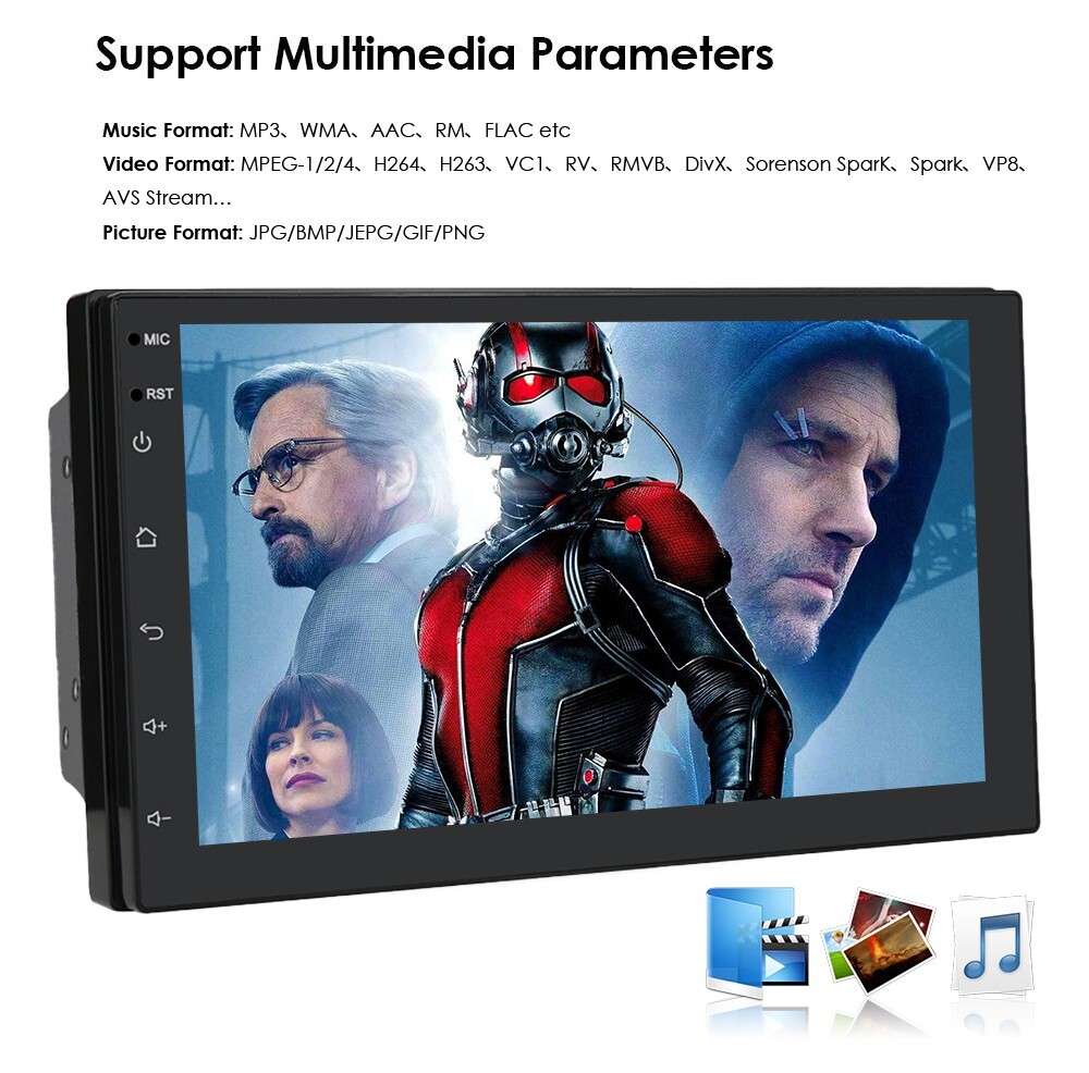 Double 2Din Android 11 Apple Carplay Car Radio Player GPS Navi Stereo Bluetooth