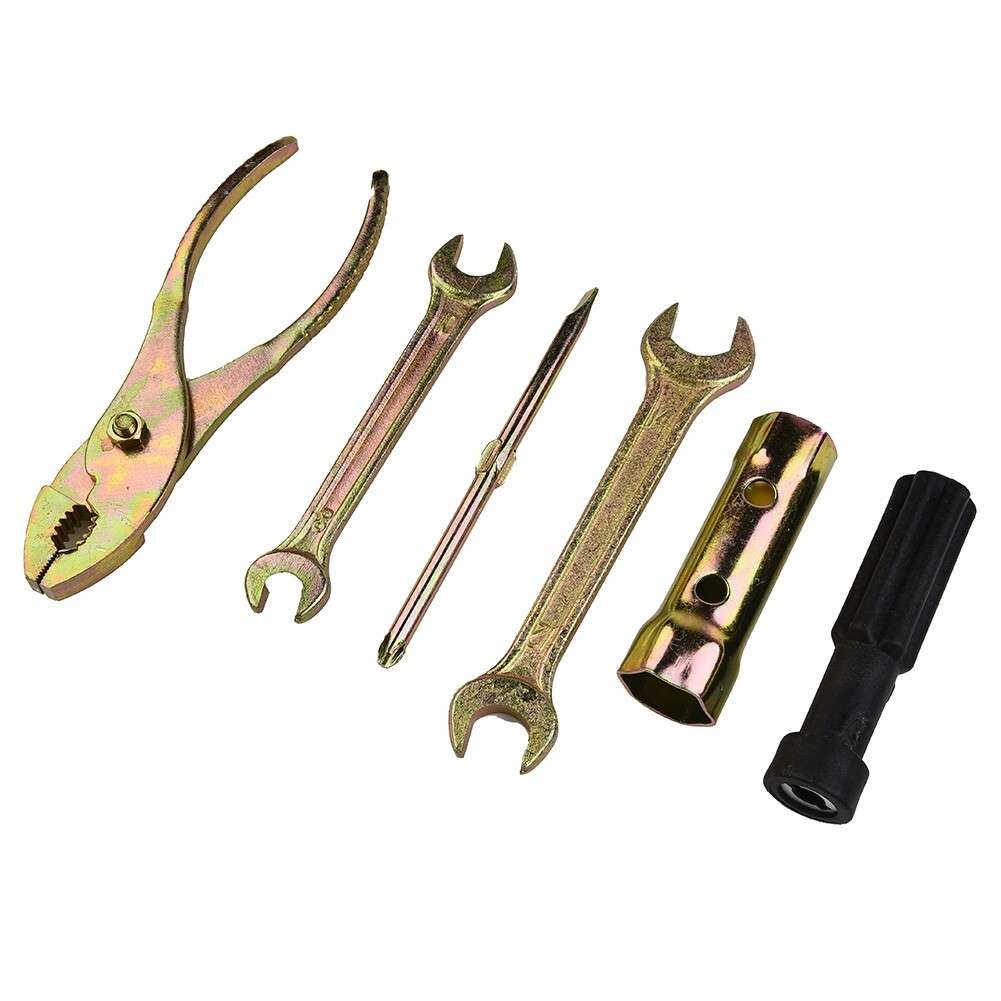 1 Set Motorcycle Tool Kit Spanner W/Storage Bag Aluminum Alloy Practical