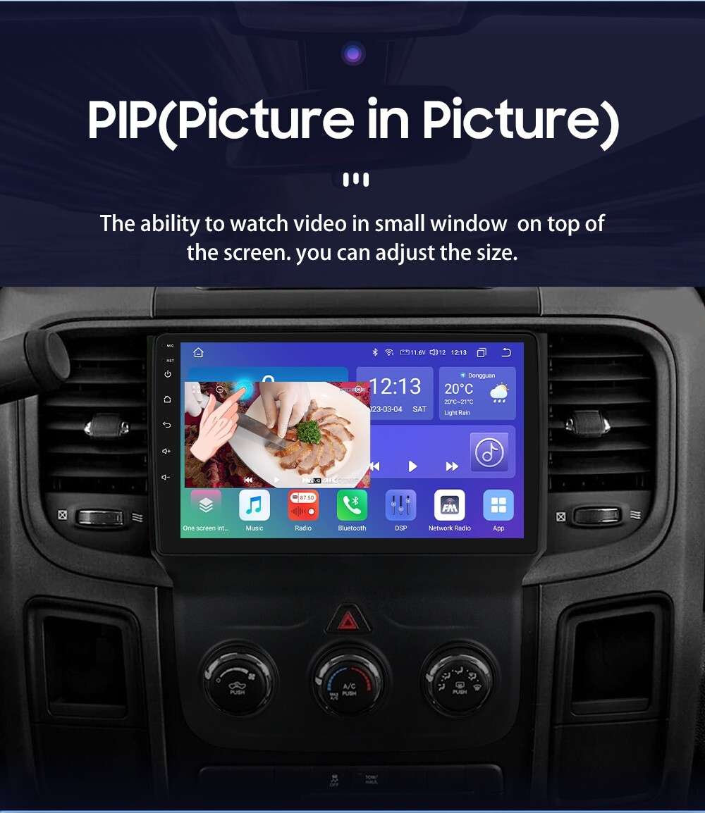 For Dodge Ram 1500 2500 3500 Android 12 Car Radio Stereo GPS Navigation WiFi 2GB