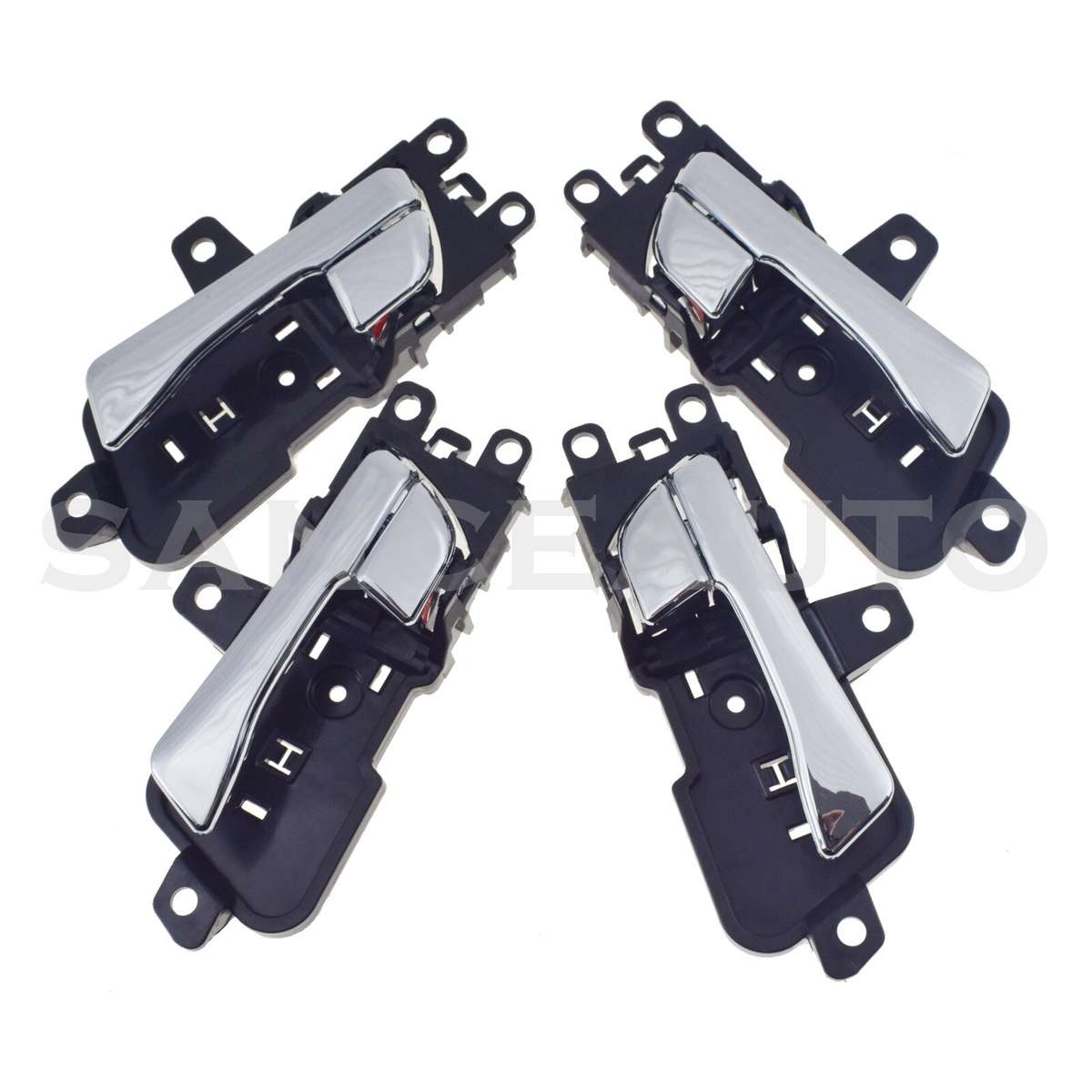 New 4PCS Front Rear LH RH Inside Chrome Door Handles For Hyundai Sonata 2011-15