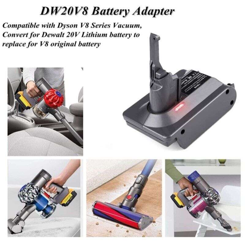 V8 Battery Adapter for Dewalt 20V Li-ion Battery Convert to For Dyson V8 Series