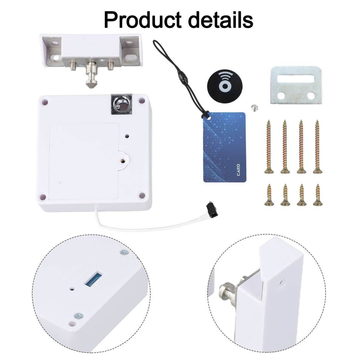 Flexible Installation Smart Drawer Lock With NFC Technology For Furniture
