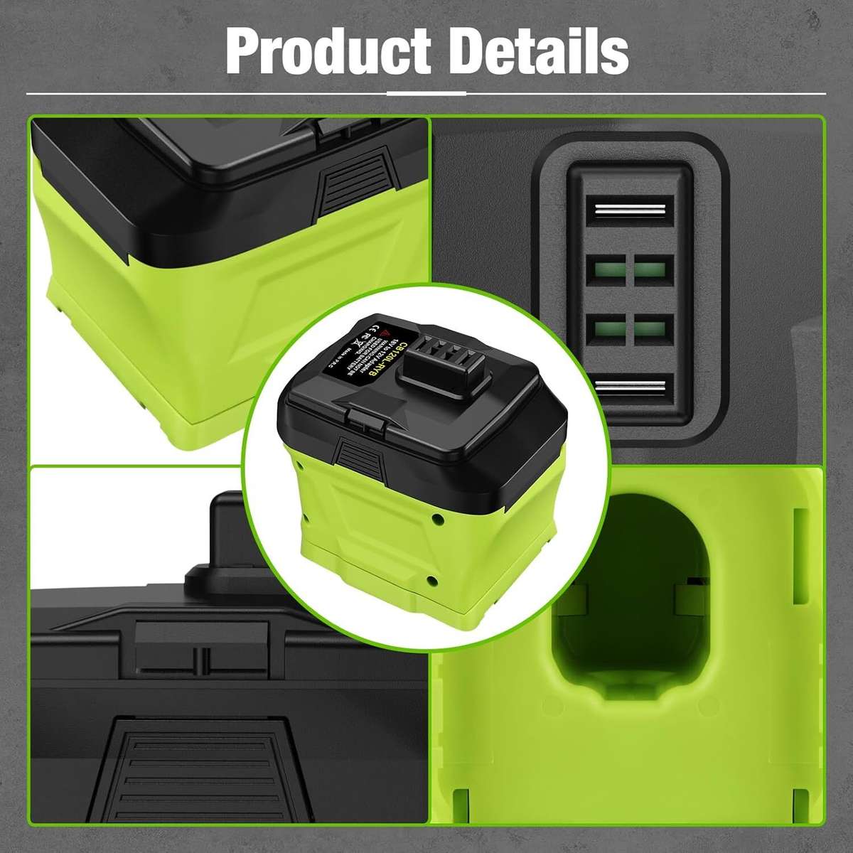 Battery Adapter for Ryobi 18V Li-ion Battery Convert to for Ryobi 12V Power tool