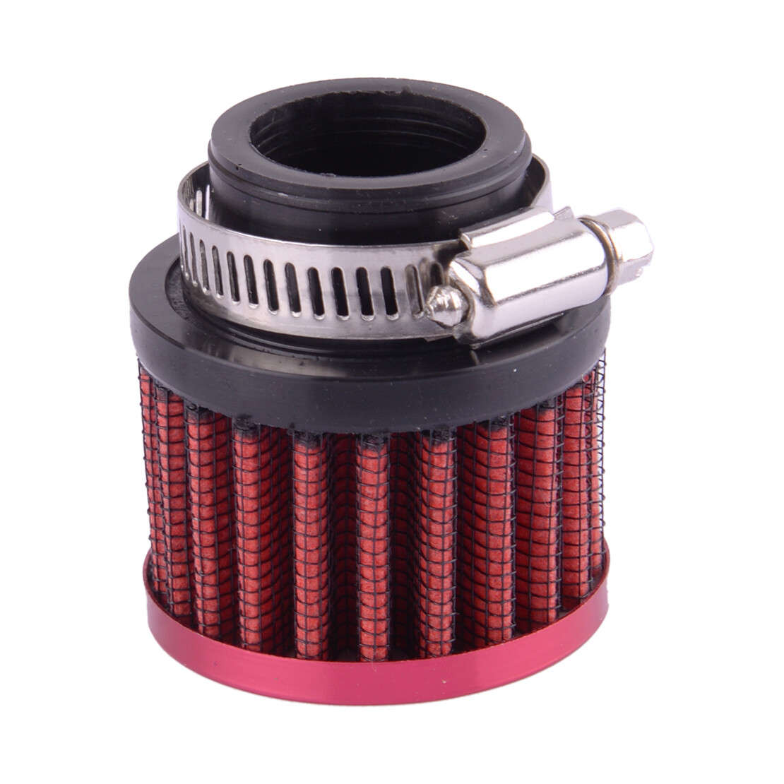 Universal 25mm Dia Air Filter Cleaner with Clamp for Motorcycle Car Truck 1pc