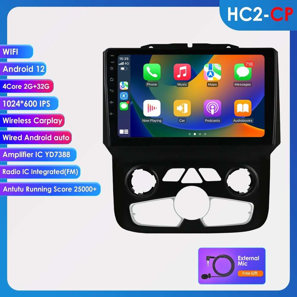 For Dodge Ram 1500 2500 3500 Android 13 Car Radio Stereo 2+32G WiFi GPS Auto A/C
