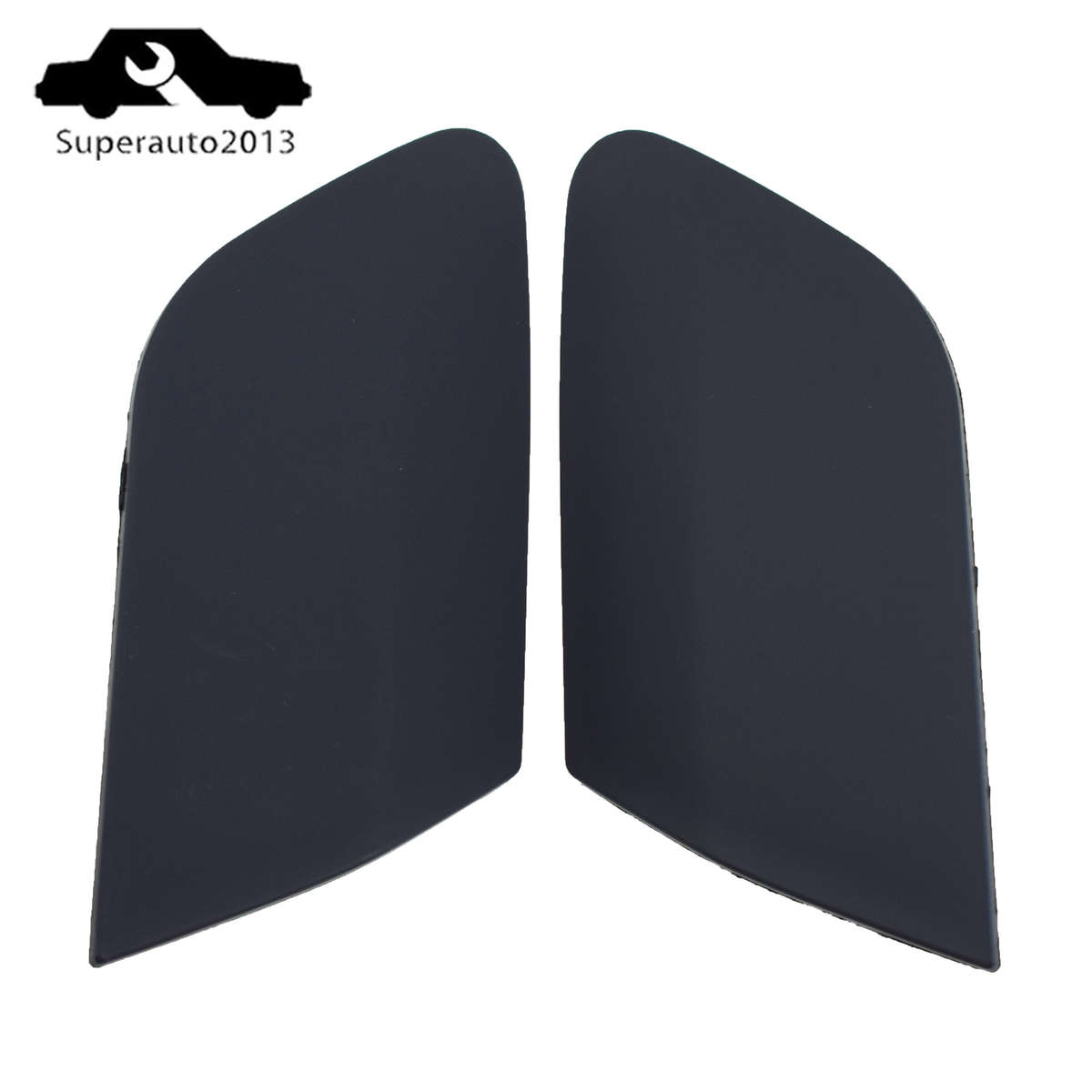 Pair Left & Right Side Bumper Headlight Washer Nozzle Cap For 2005-2010 VW Jetta