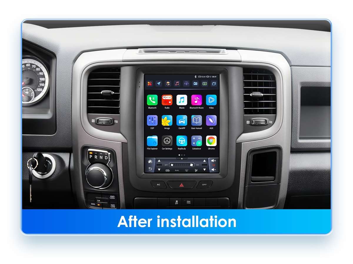 9.7" For Dodge Ram 1500 2500 3500 2013-2019 Car Radio Stereo GPS Android Carplay