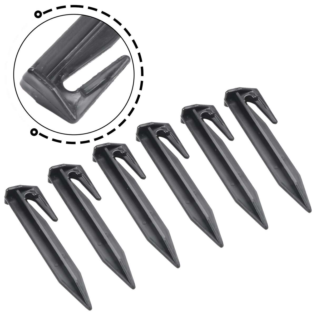 Boundary Pegs Lawn Spikes Lawn Mower Robot Mower 8.5cm Black Border Nail Set