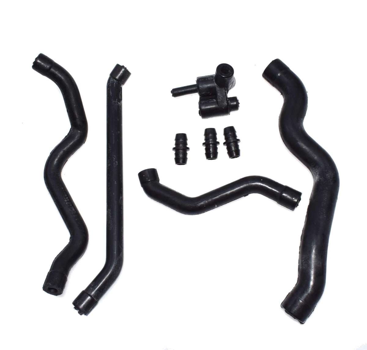 CRANKCASE VENTILATION VALVE COVER BREATHER HOSE KIT W/ CONNECTOR FOR Mercedes