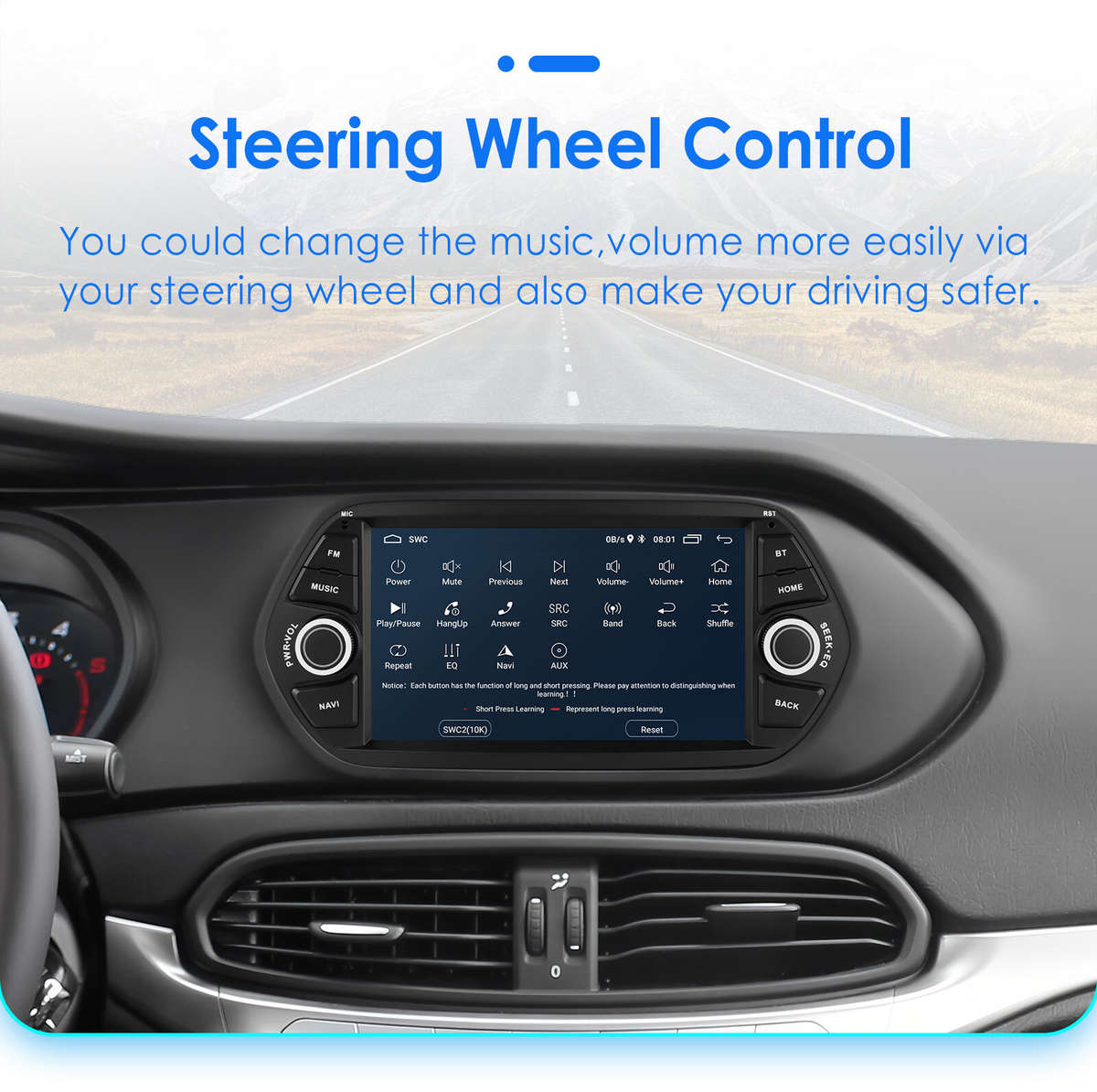 2+32GB Android 12 Apple CarPlay Car Stereo GPS Head Unit For Fiat Tipo 2015-2017