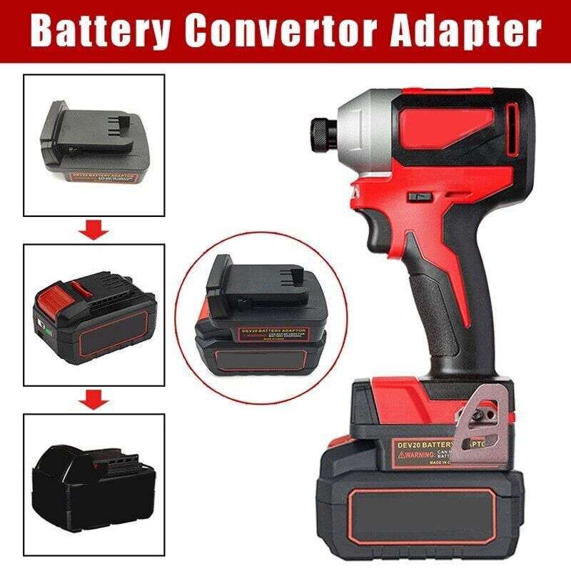 Adapter Converter for Devon 20V Li-ion Battery To for Milwaukee 18V Power tools