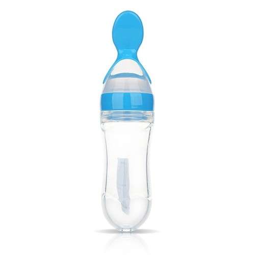 Baby Silicone Squeeze Feeding Bottle