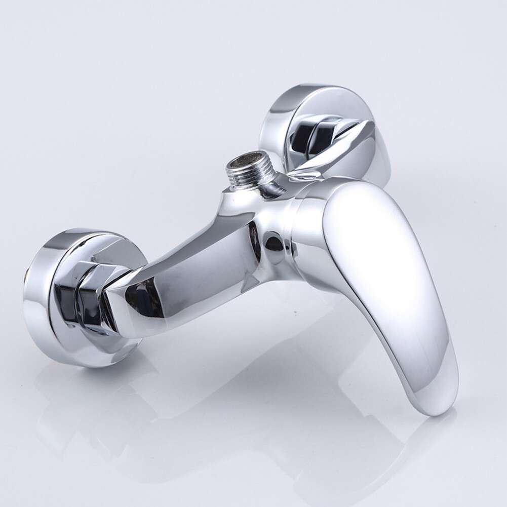1X Polished Chrome Finish Wall Mounted Bathtub Shower Tap Mixer Faucet