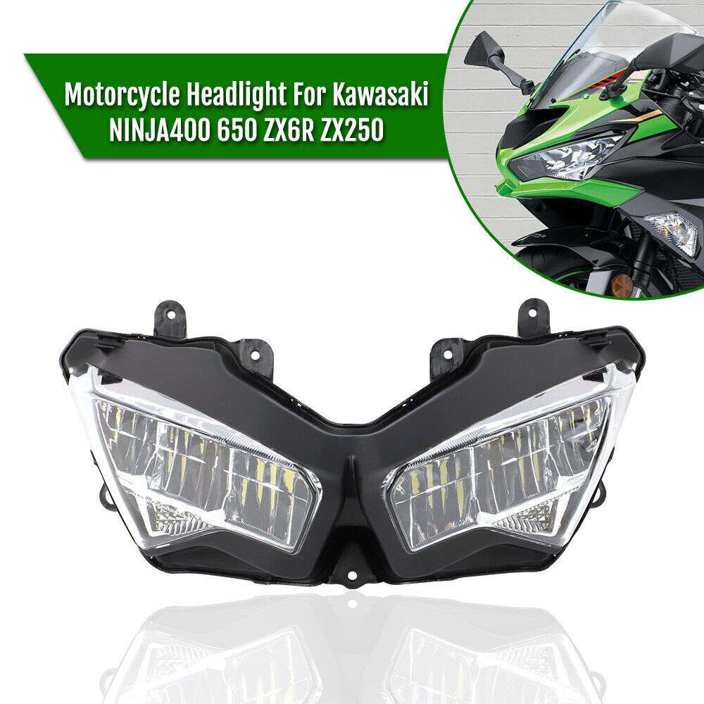 LED Headlight Assembly Headlamp DRL for KAWASAKI NINJA ZX-6R ZX636G ABS 2019-22