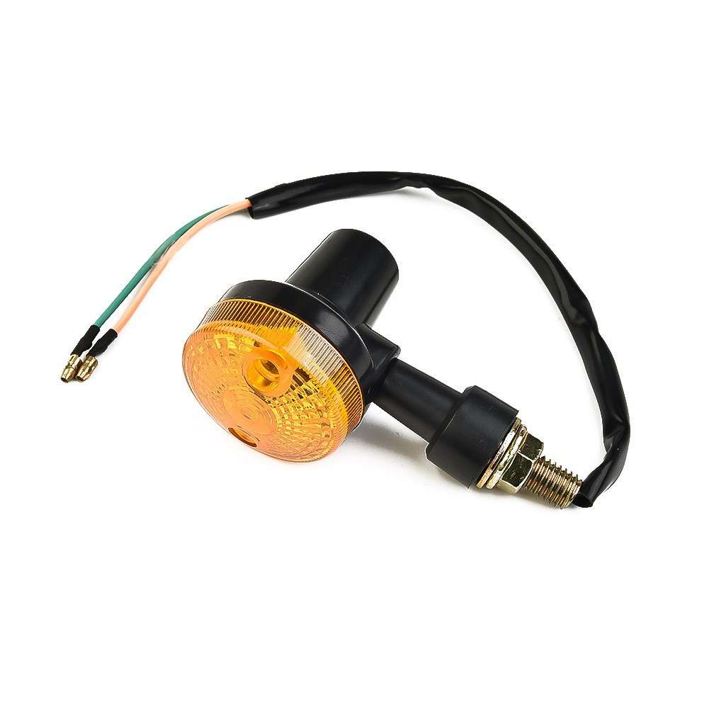 4* INDICATORS TURN SIGNAL AMBER LENS MOTORCYCLE BLINKER LIGHTS-BULBS