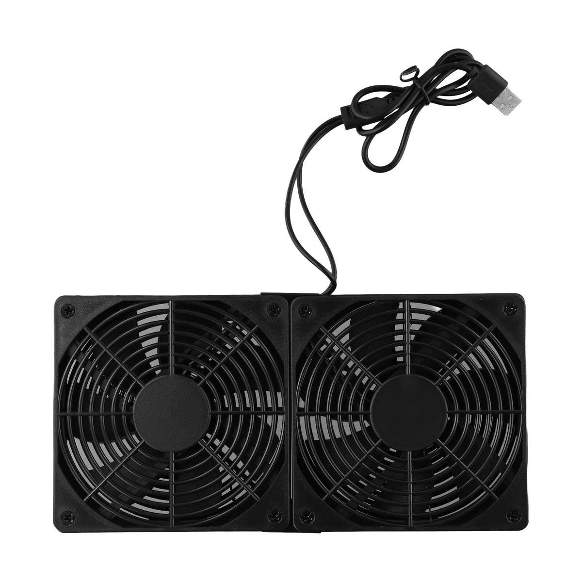 Space Saving Cooling Solution 5V USB Powered Dual Fan For PCs And Game Consoles