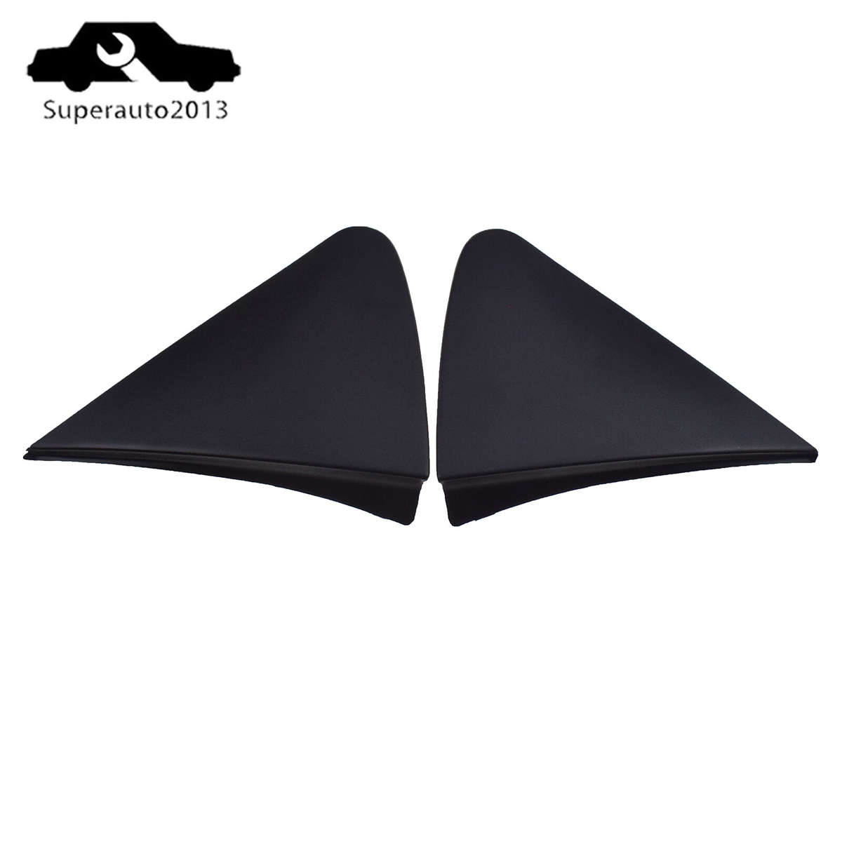 2PCS Left Right Mirror Triangle Corner Fender Cover Trim For 07-11 Toyota Yaris