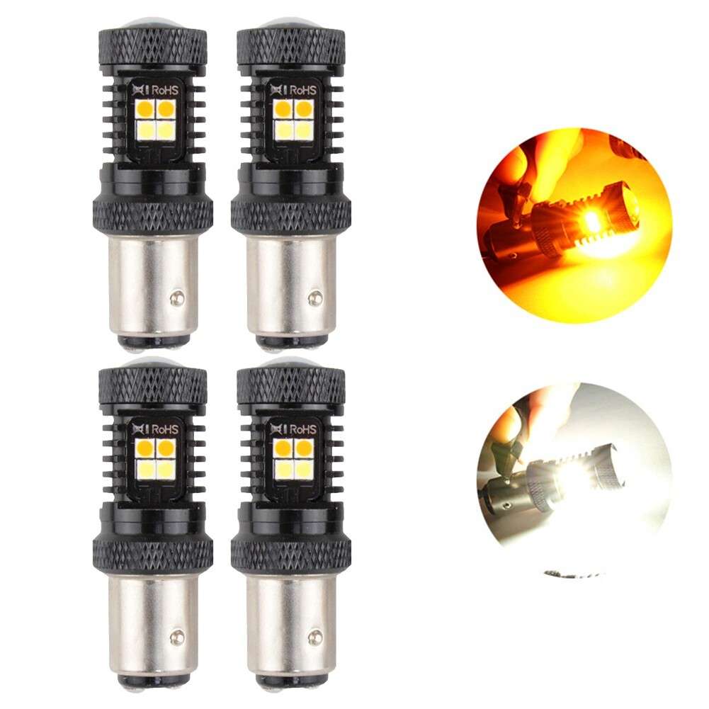 4pc 1157 for SWITCHBACK LED Turn Signal Bulbs/For for CHEVROLET C/K1500 2500
