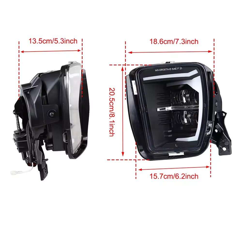 LED Front Bumper Fog Light with DRL For Dodge RAM 1500 2500 3500 2013-2018