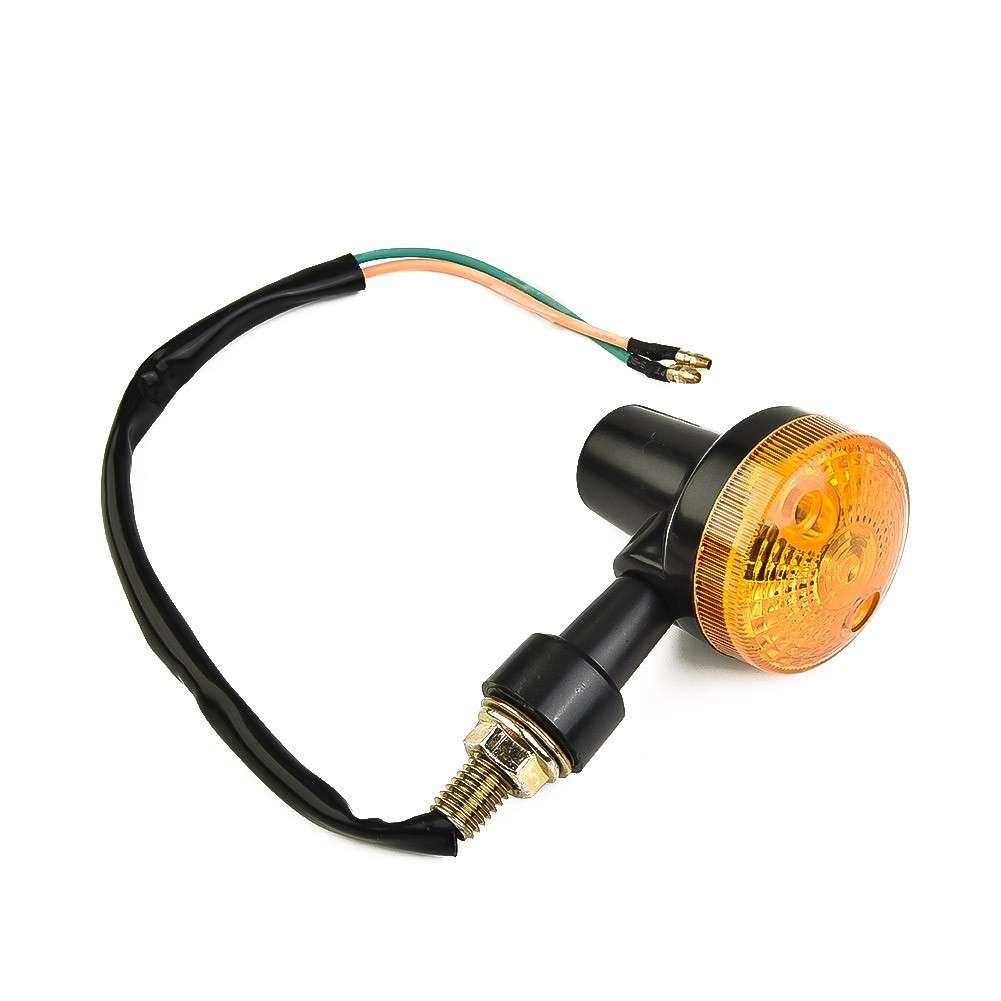 4* INDICATORS TURN SIGNAL AMBER LENS MOTORCYCLE BLINKER LIGHTS-BULBS