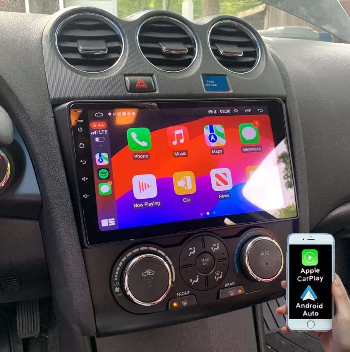 For Nissan Altima 2008-2012 Android 13 Carplay GPS Radio Stereo Head Unit 2+64GB
