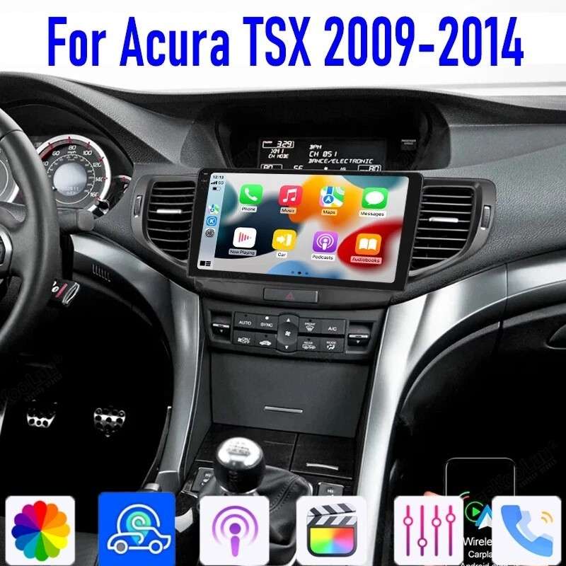 9"For Acura TSX 2009-2014 Apple Carplay Android 13 Car Stereo Radio HeadUnit GPS