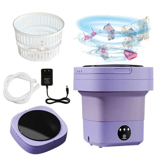 Mini Washing Machine 8L Folding Portable Sterilization Drying Laundry Machines